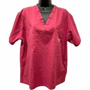 NBC Experience Store Scrub Top TV Series Unisex Large Reversible V Neck Short Sl